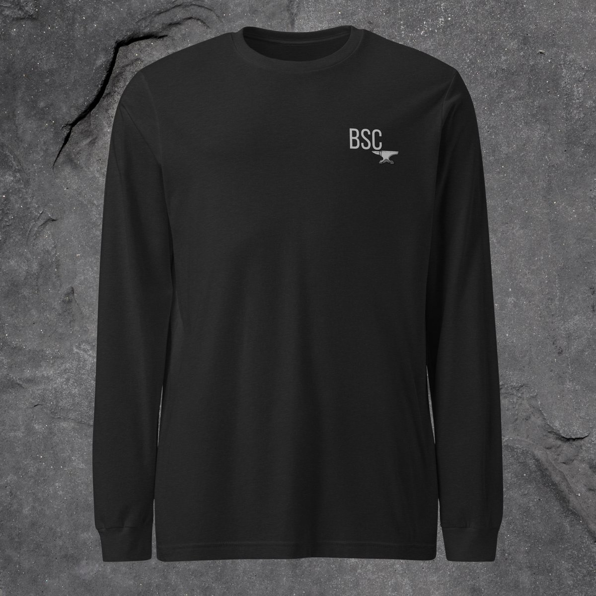 Blue Collar Standard Weekend Long Sleeve in Black — relaxed fit, side-seamed construction