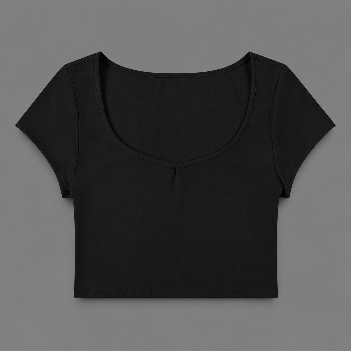 Baseline Crop Tee — Cap Sleeve