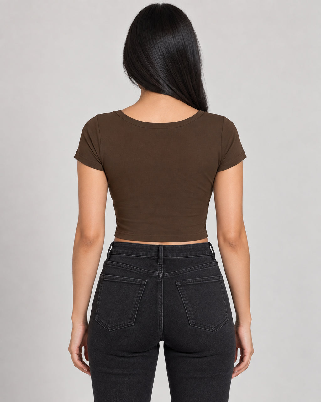 Baseline Crop Tee — Scoop Neck