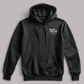 Blue Collar Standard Core Hoodie, front view, lightweight 7.5 oz. cotton-poly fleece with kangaroo pocket