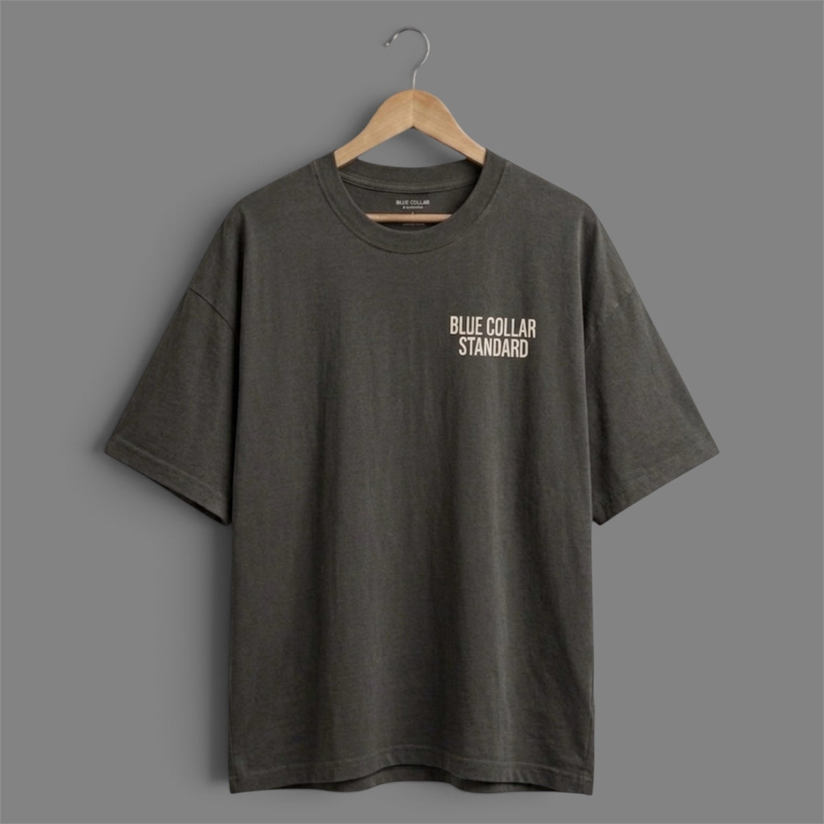 The Concrete Tee, a garment-dyed oversized t-shirt by Blue Collar Standard.