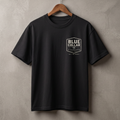 Blue Collar Standard Shield Tee in Black, 6.1oz garment-dyed cotton, relaxed fit