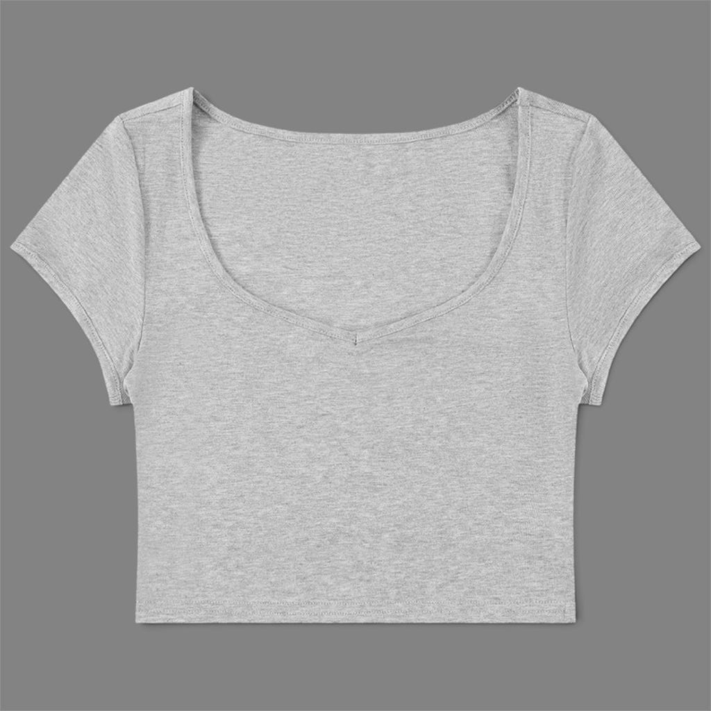 Baseline Crop Tee — Cap Sleeve
