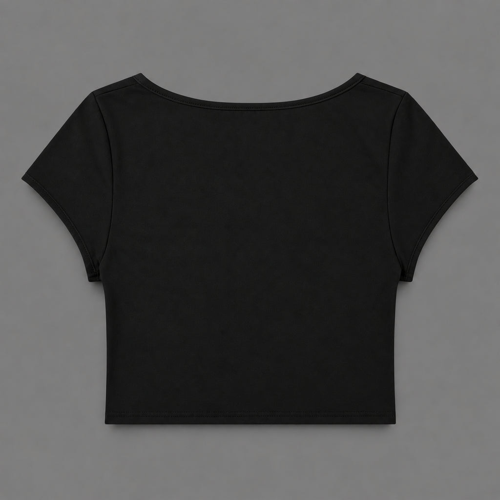 Baseline Crop Tee — Cap Sleeve