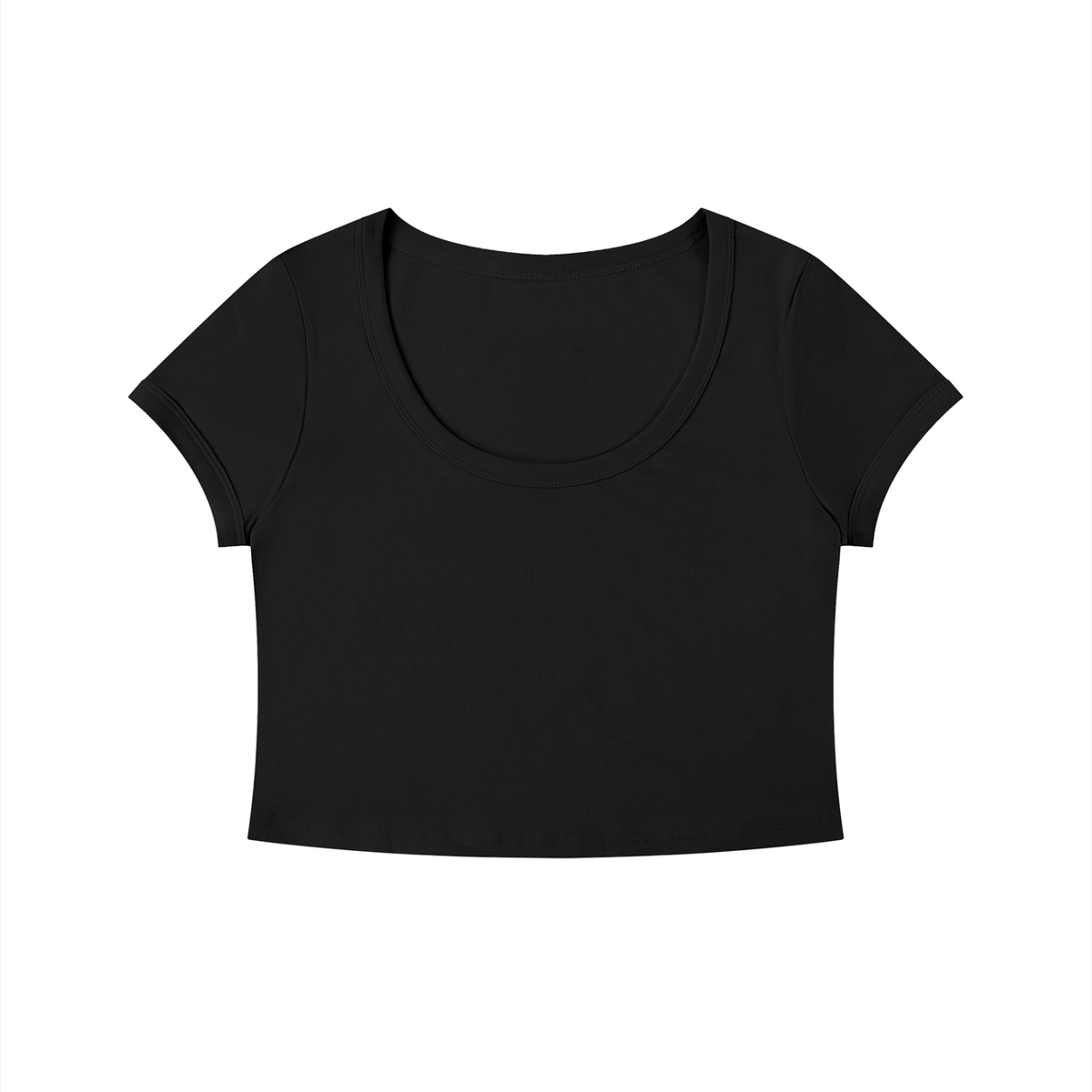 Baseline Crop Tee — Scoop Neck