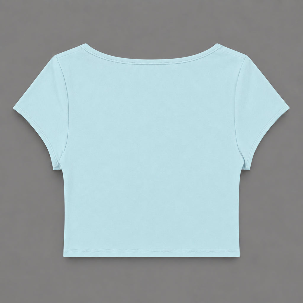 Baseline Crop Tee — Cap Sleeve